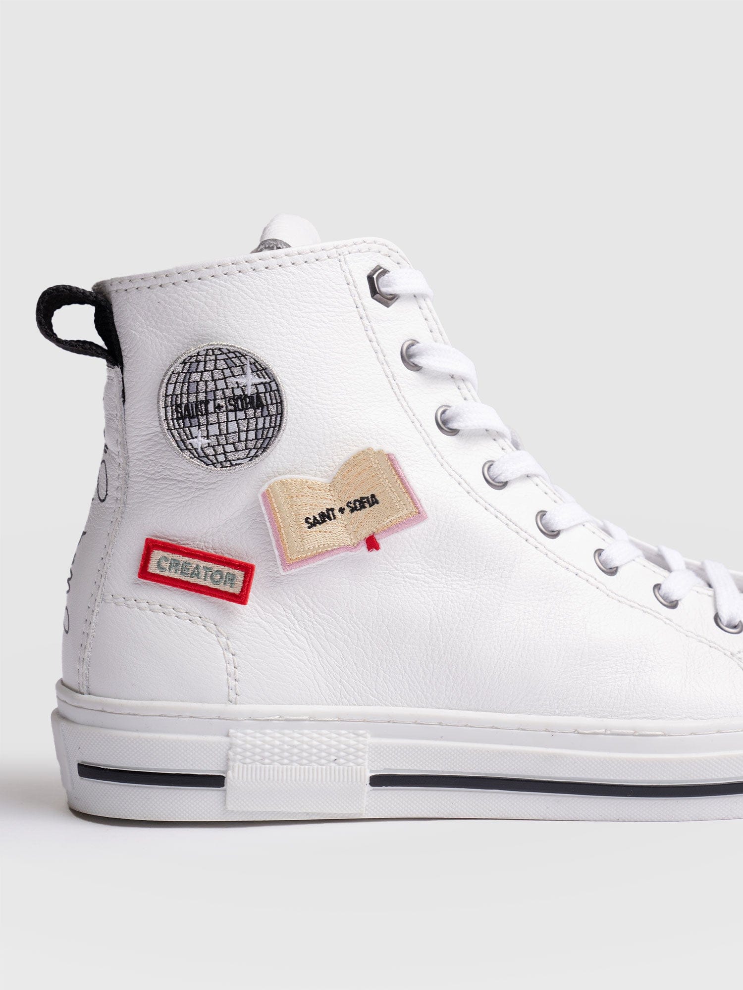 Creator Sticker Badge - Cream - Women's Accessories | Saint and Sofia® UK