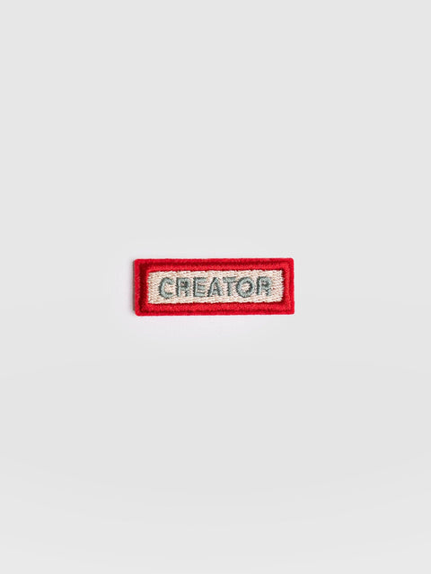 Creator Sticker Badge - Cream - Women's Accessories | Saint and Sofia® UK