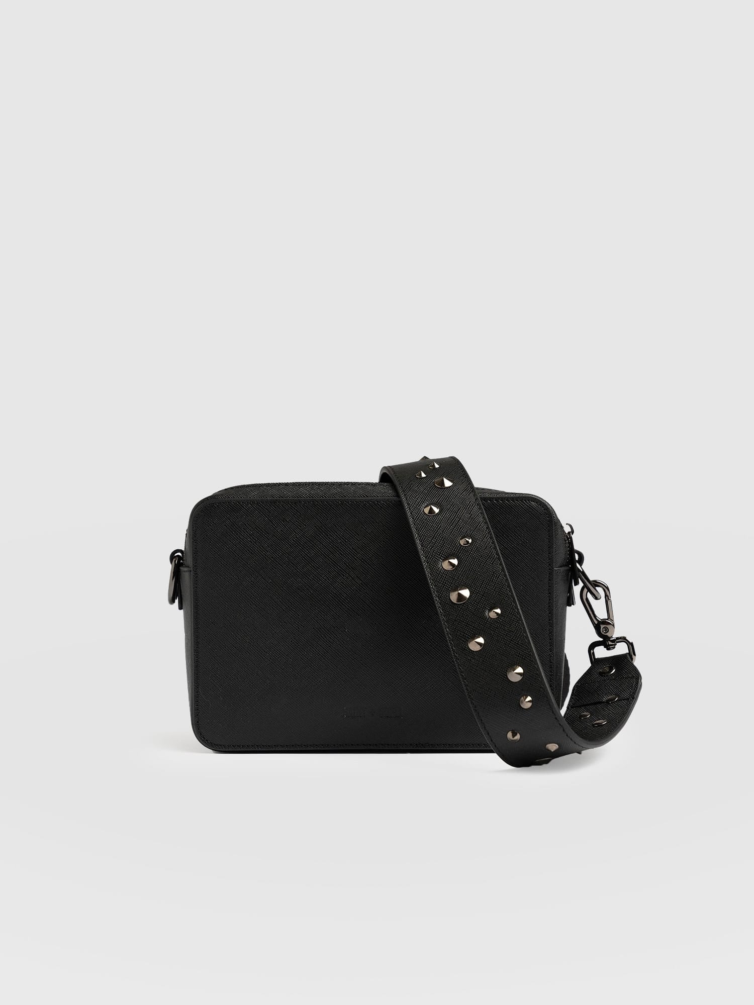 Cross Body Bag - Black Studded
