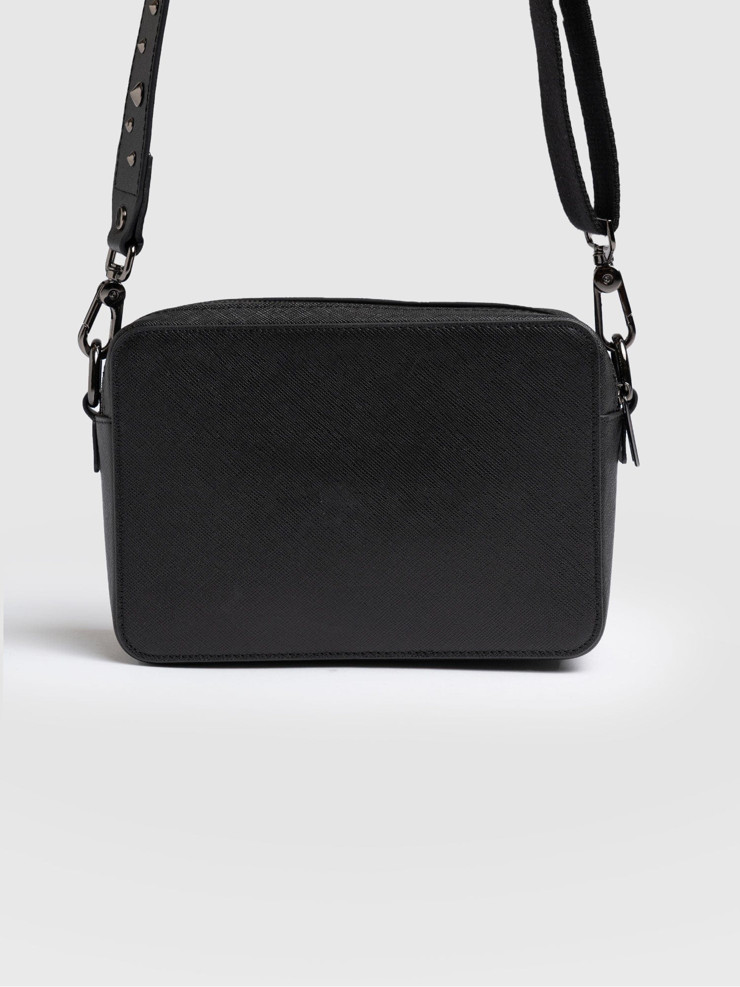 Cross Body Bag Black Studded - Women's Cross Body Bag | Saint + Sofia® UK