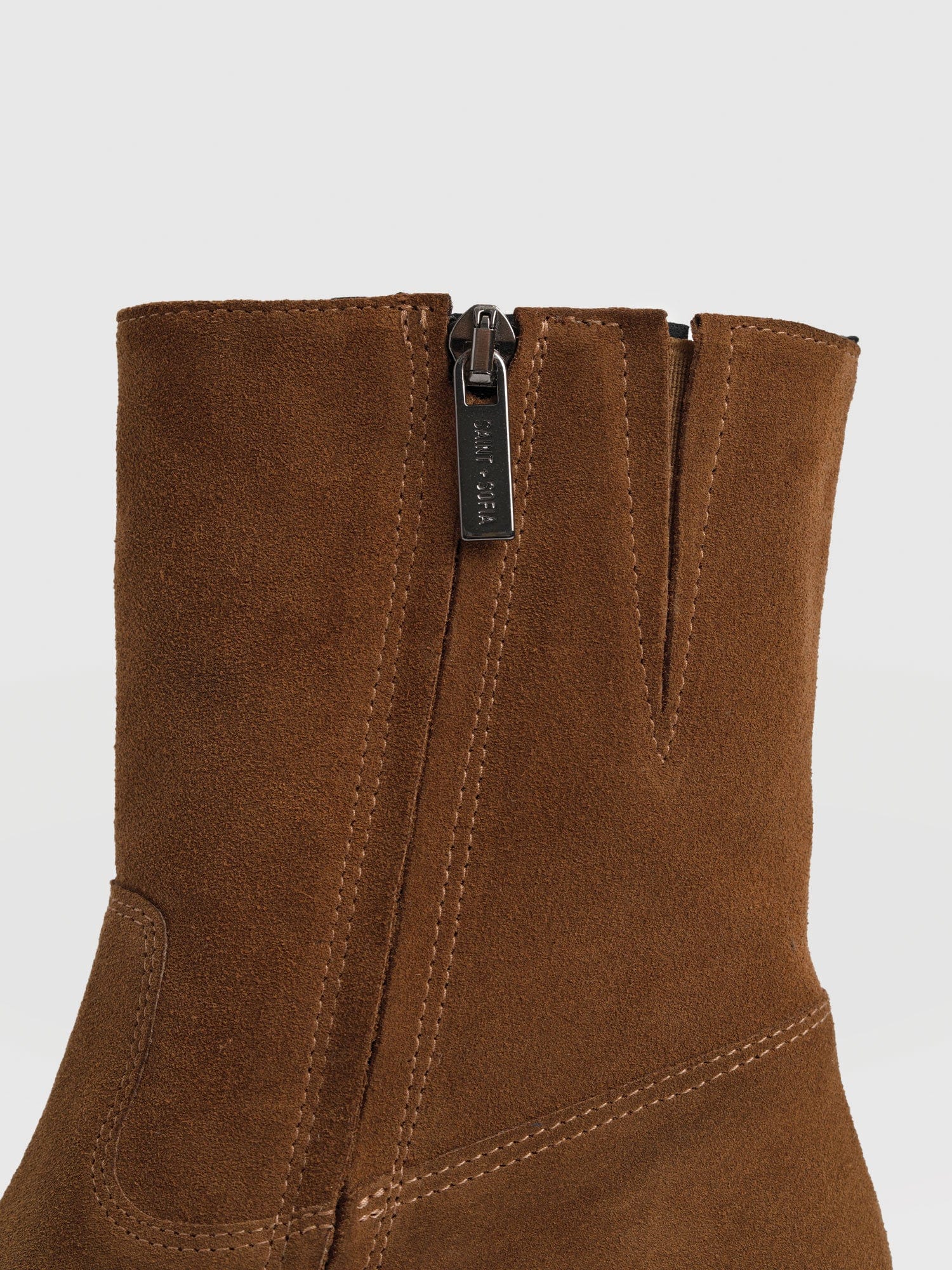 Dakota Ankle Boot - Camel Suede
