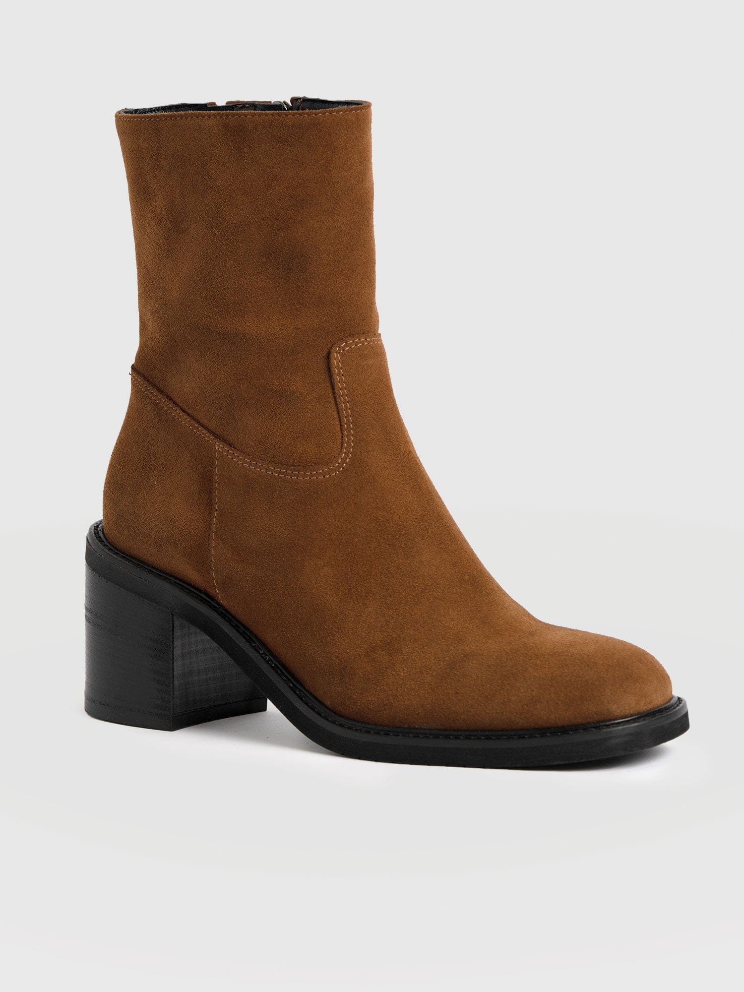 Dakota Ankle Boot - Camel Suede