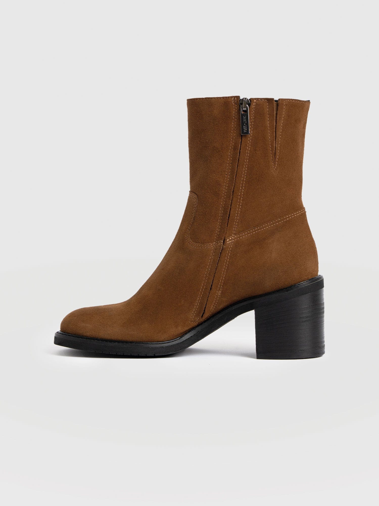 Dakota Ankle Boot - Camel Suede
