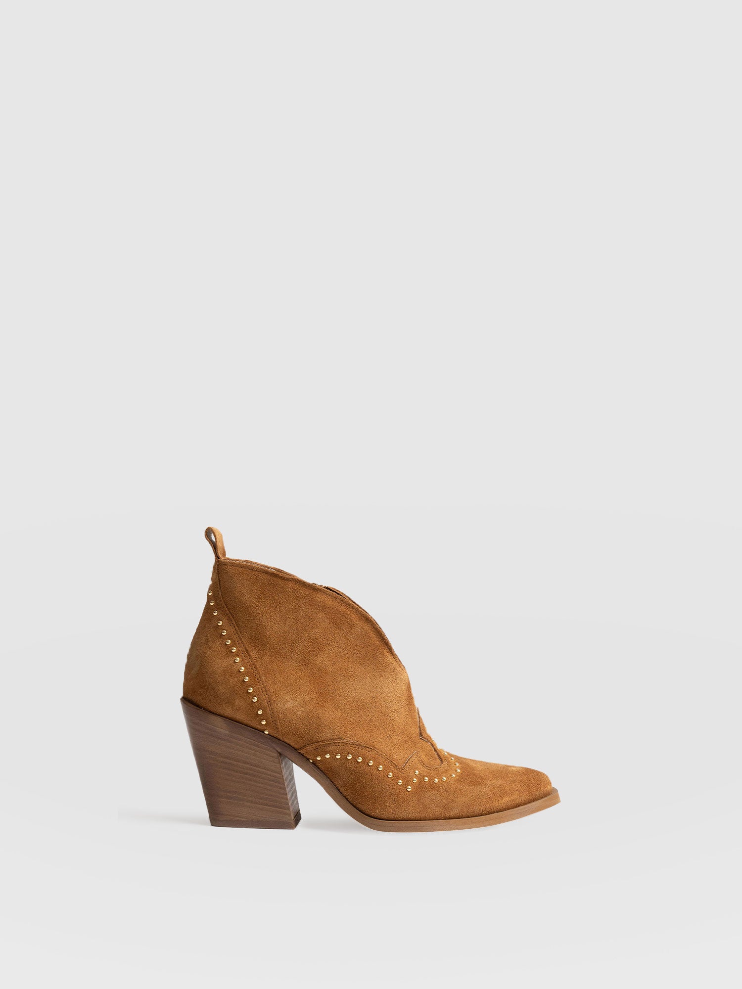 Tan pointed outlet toe ankle boots