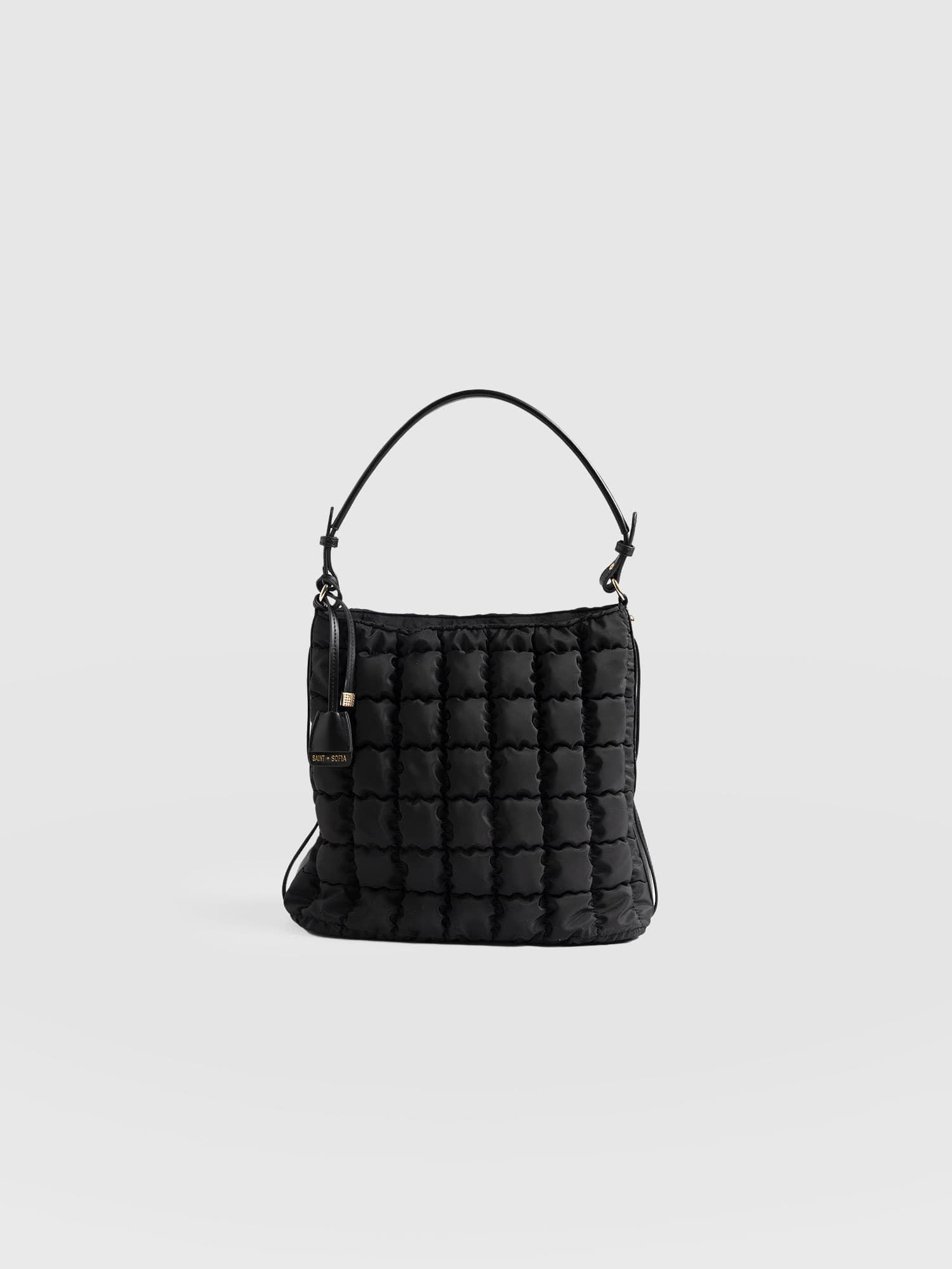 Darcey Puff Tote Bag - Black