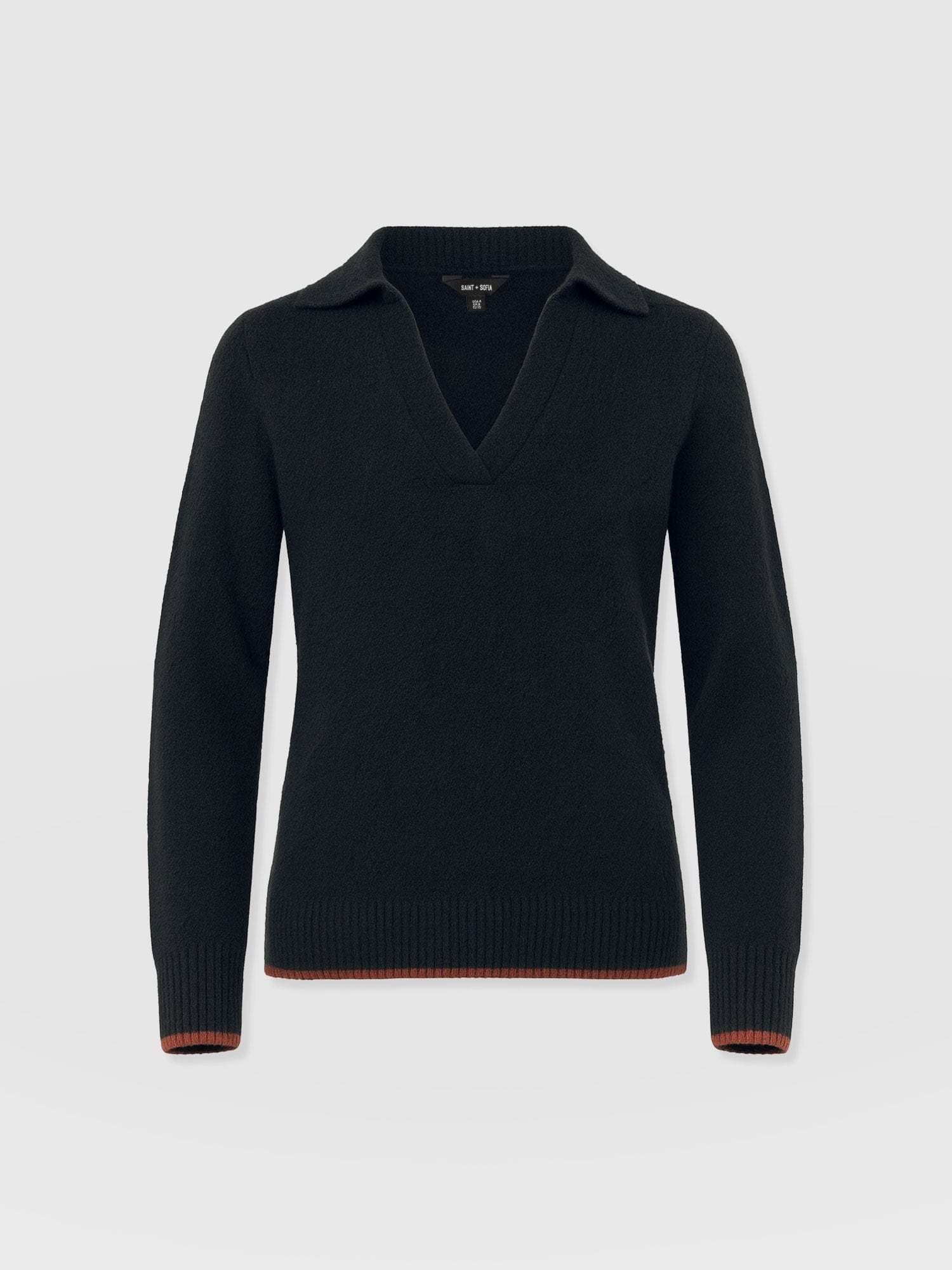 Delphi Polo Knit - Black