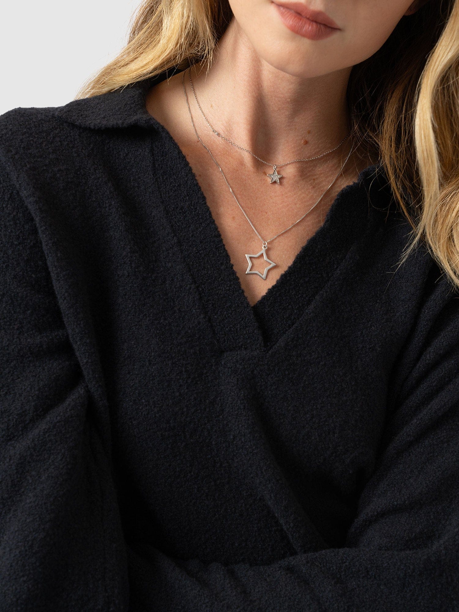 Delphi Polo Knit - Black