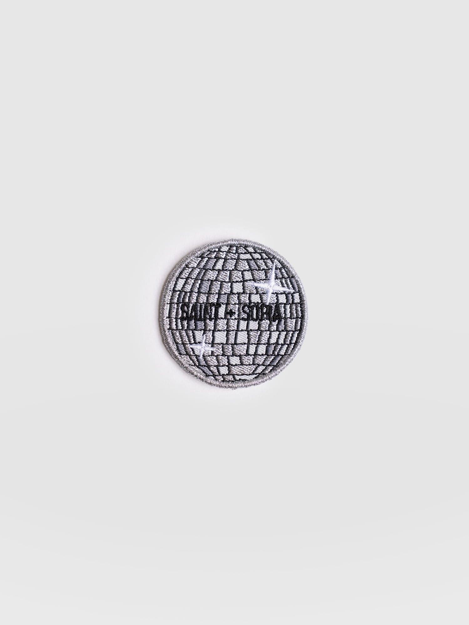 Disco Ball Sticker Badge - Grey - Women's Accessories | Saint + Sofia® UK