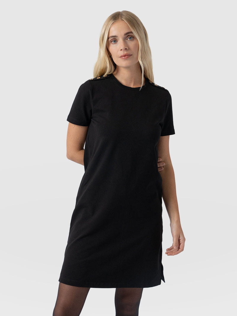 Easy T-Shirt Dress - Black