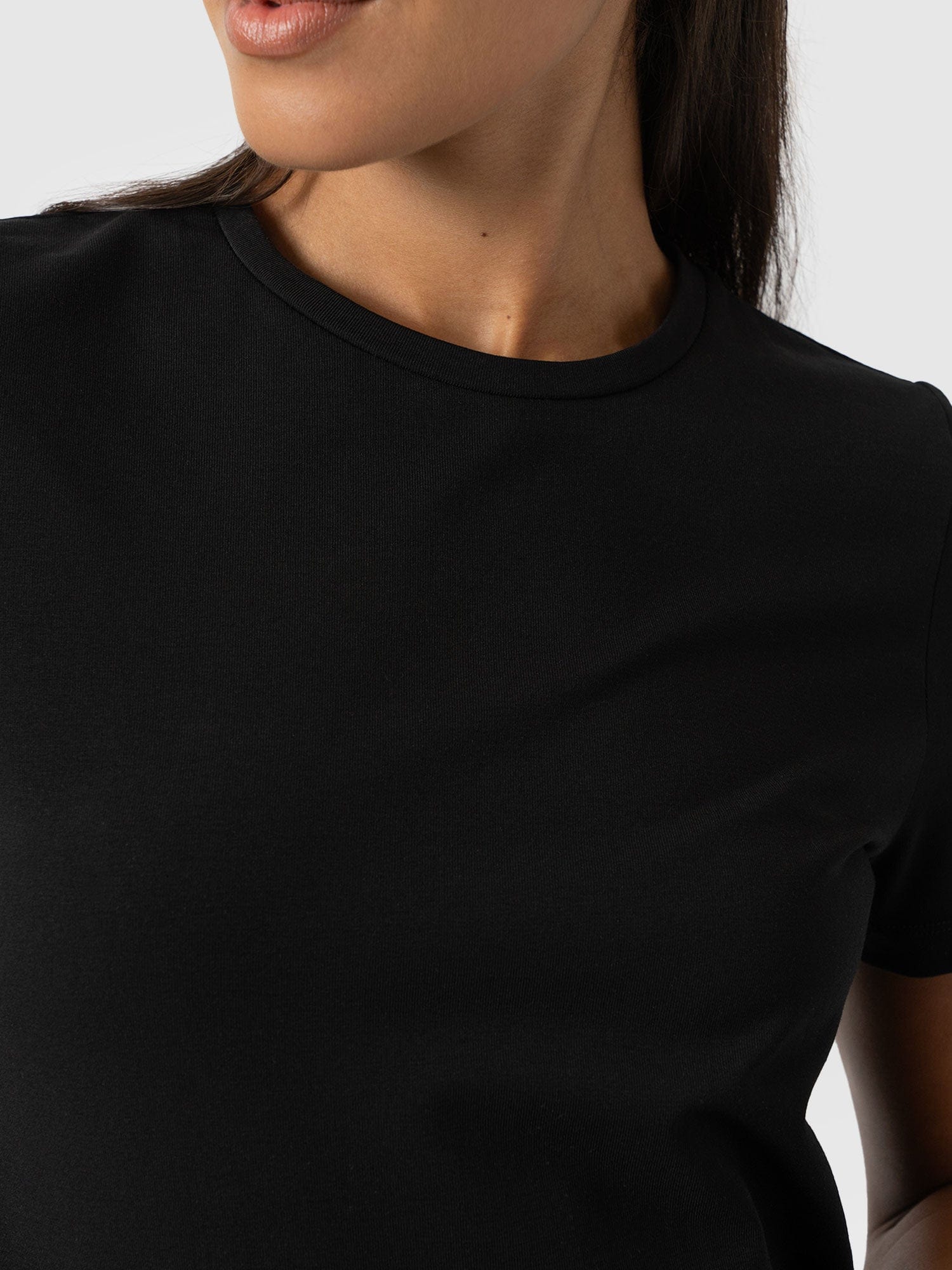 Easy T-Shirt Midi Dress - Black