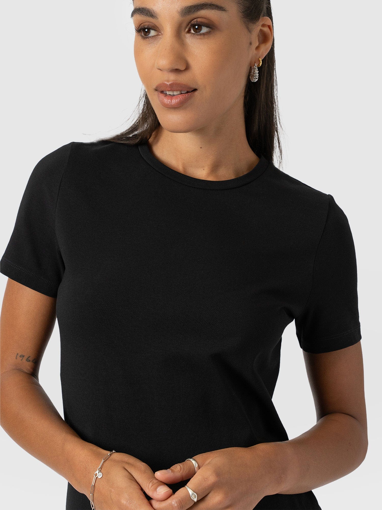 Easy T-Shirt Midi Dress - Black