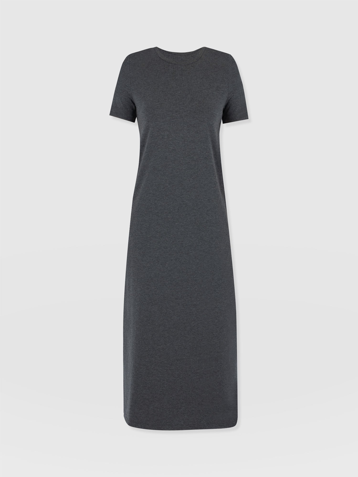 Easy T-Shirt Midi Dress - Charcoal - Women's Dresss | Saint + Sofia® UK