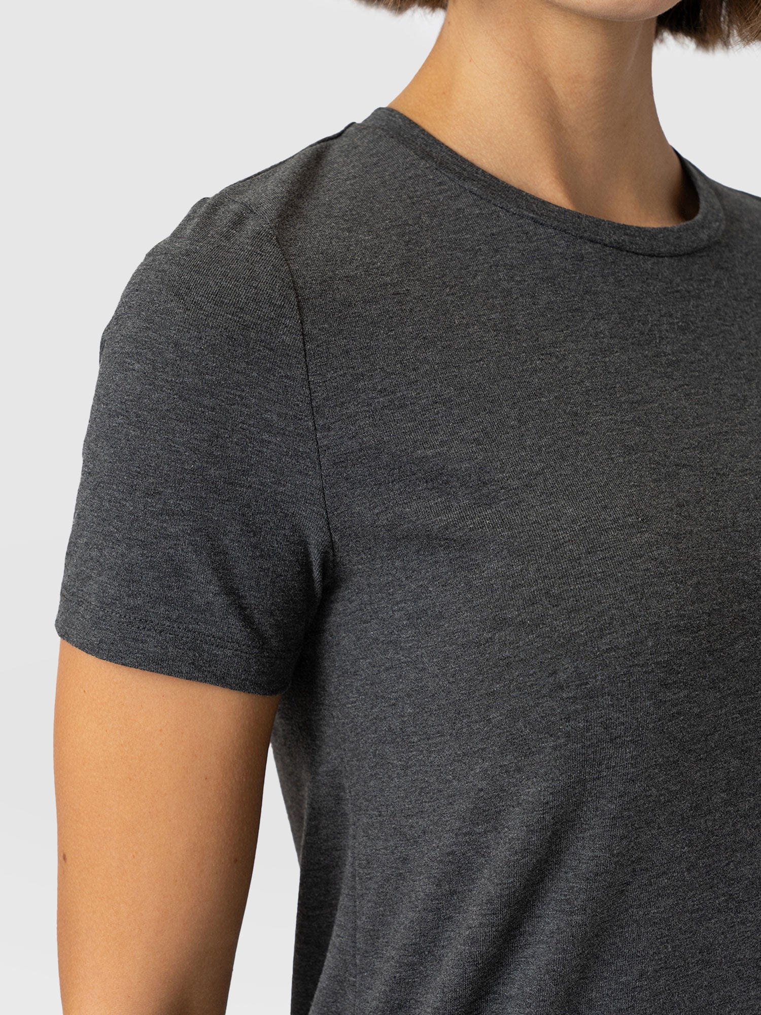 Easy T-Shirt Midi Dress - Charcoal