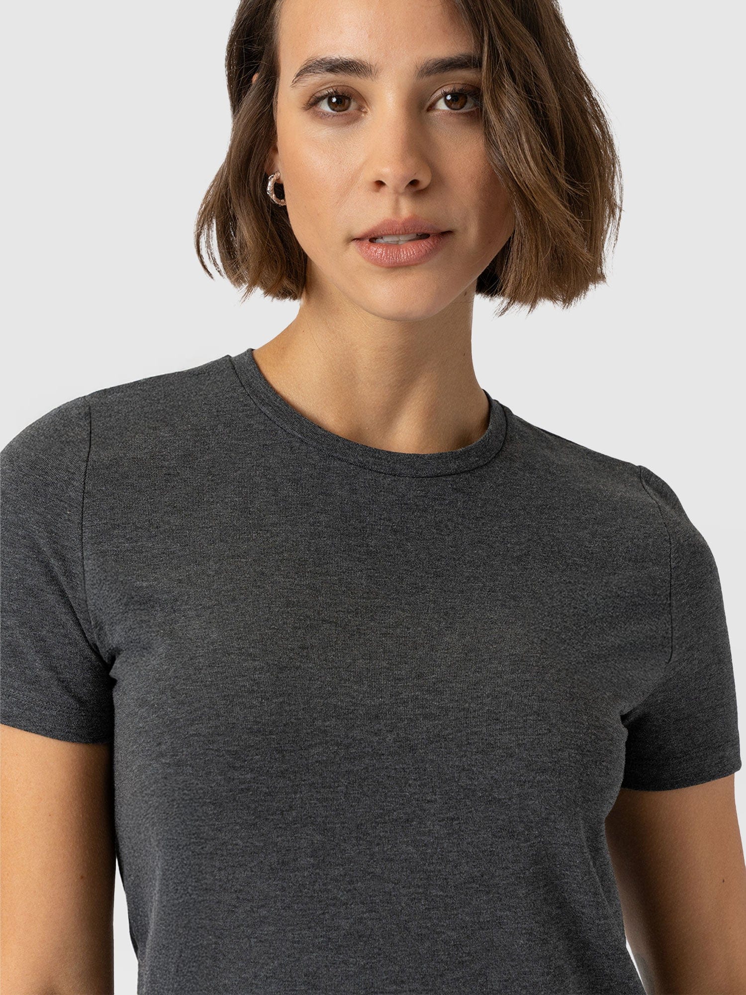 Easy T-Shirt Midi Dress - Charcoal