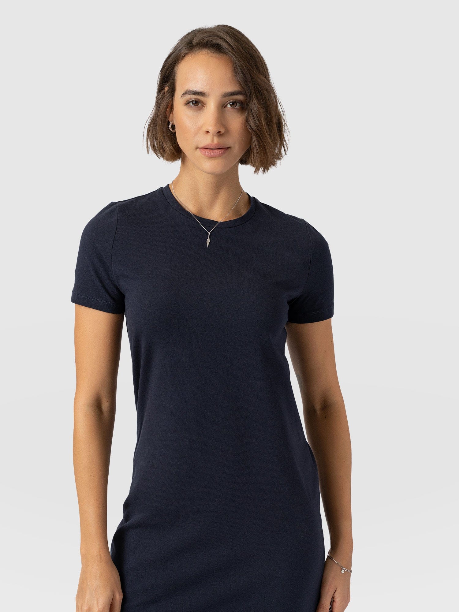 Easy T-Shirt Midi Dress - Navy