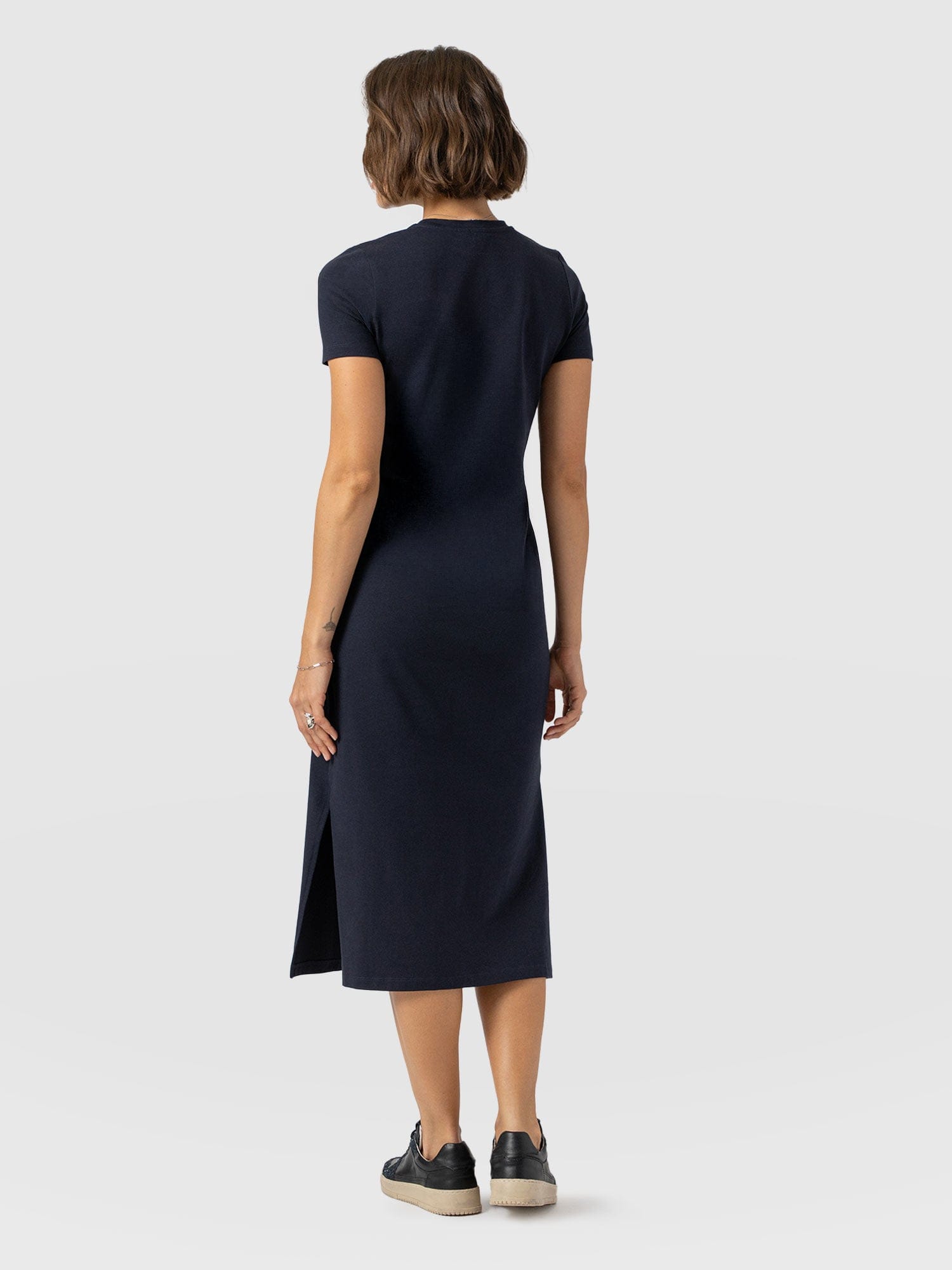 Easy T-Shirt Midi Dress - Navy