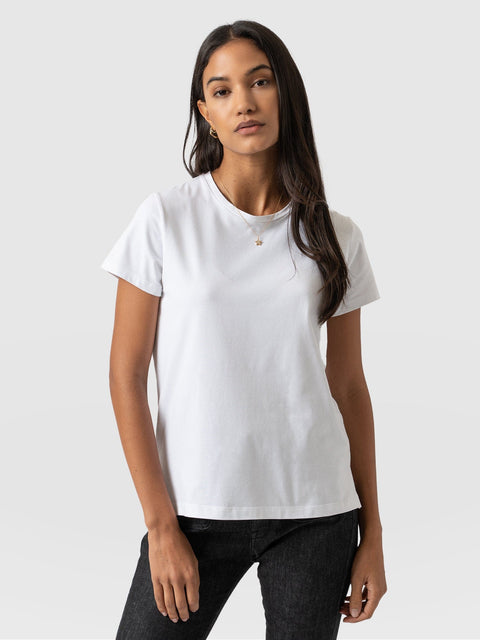 Easy Tee White - Women's T-Shirts | Saint + Sofia® UK