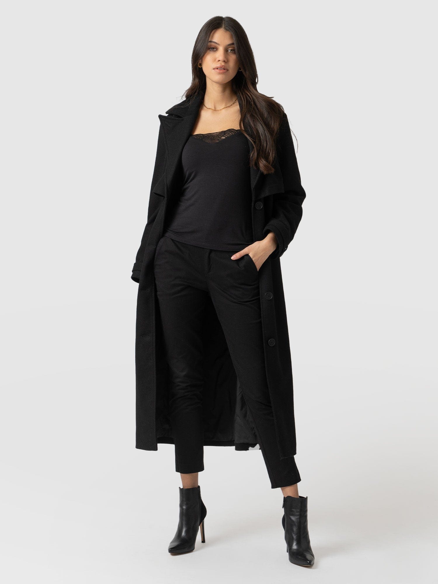 Eden Chino Black - Women's Trousers | Saint + Sofia® UK – Saint + Sofia ...