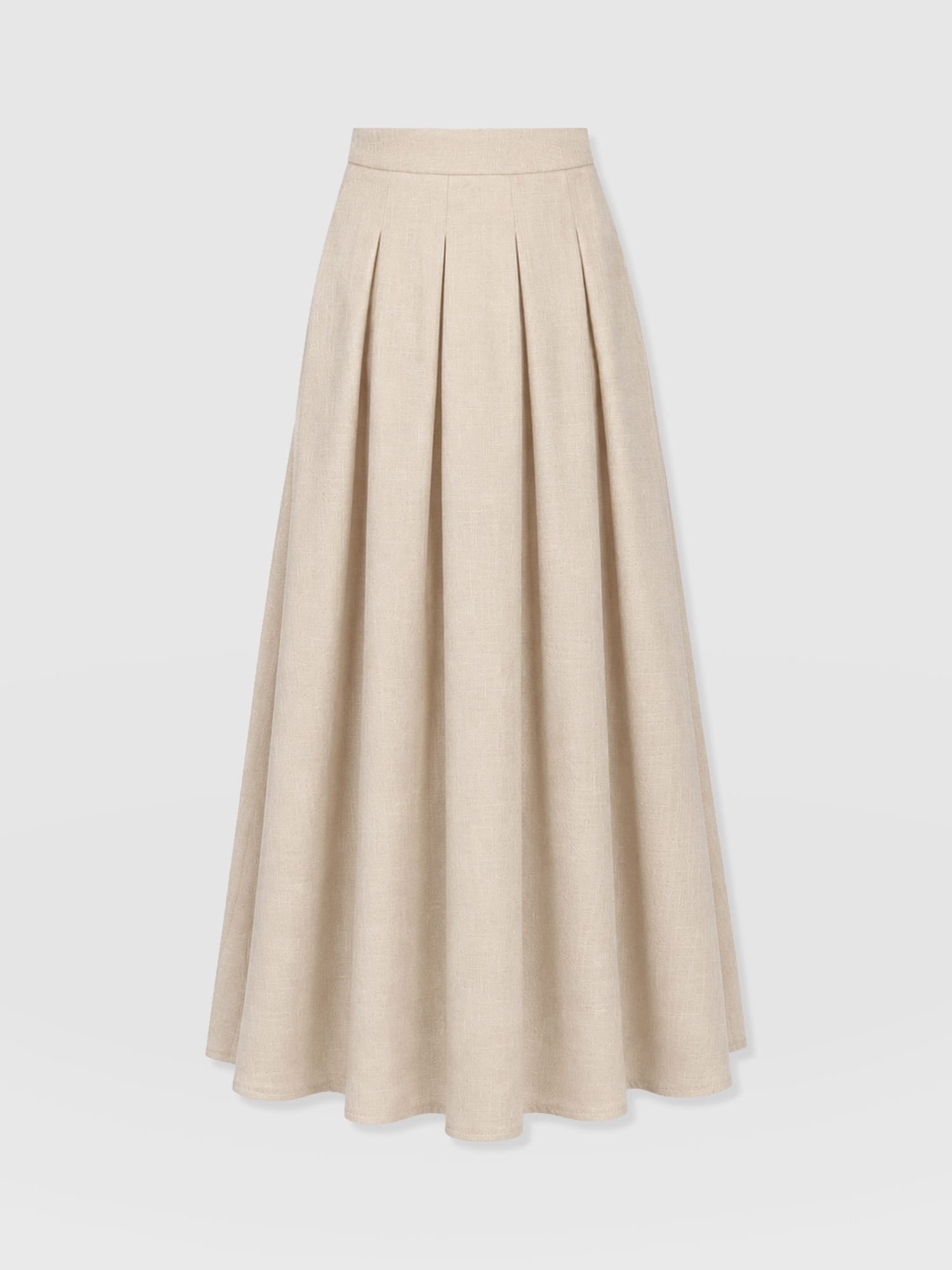 Eliza Pleated Skirt - Cream