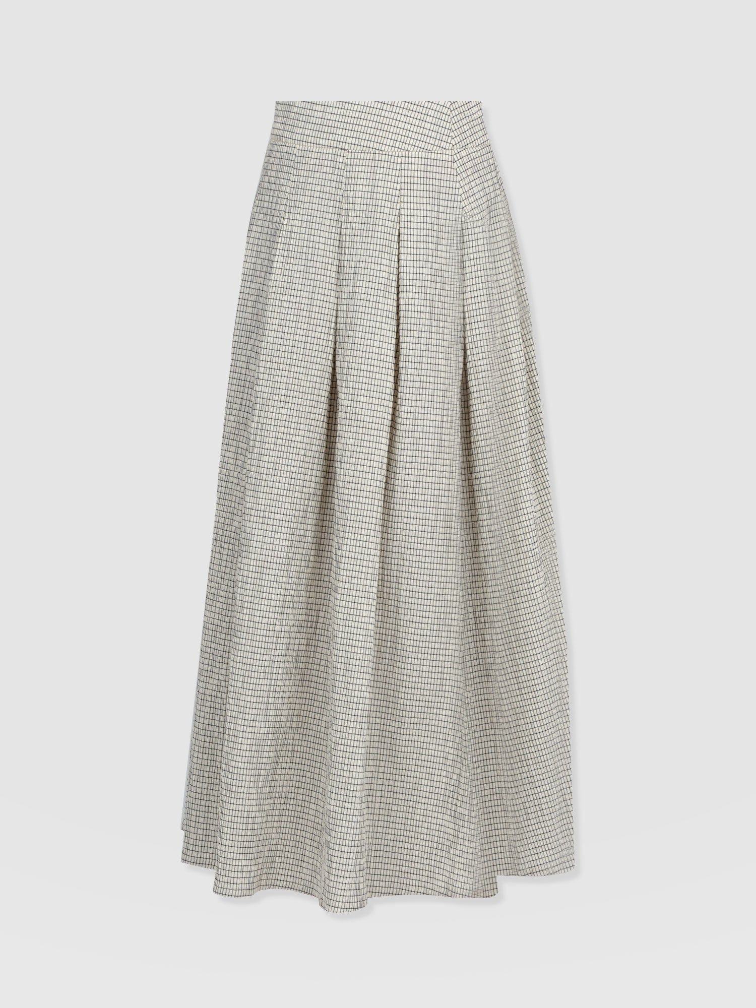 Eliza Pleated Skirt Gingham