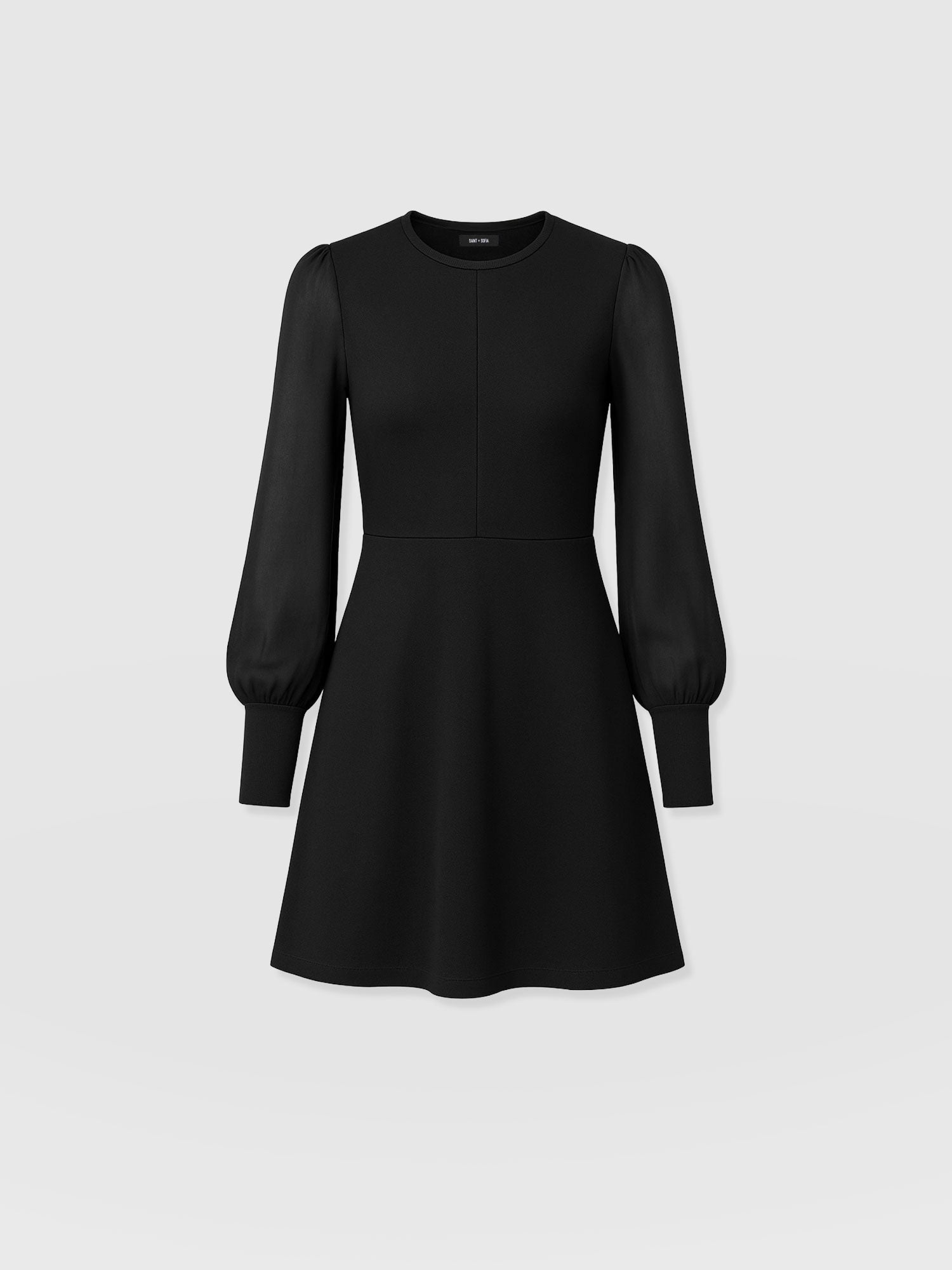 Ella Fit & Flare Dress - Black
