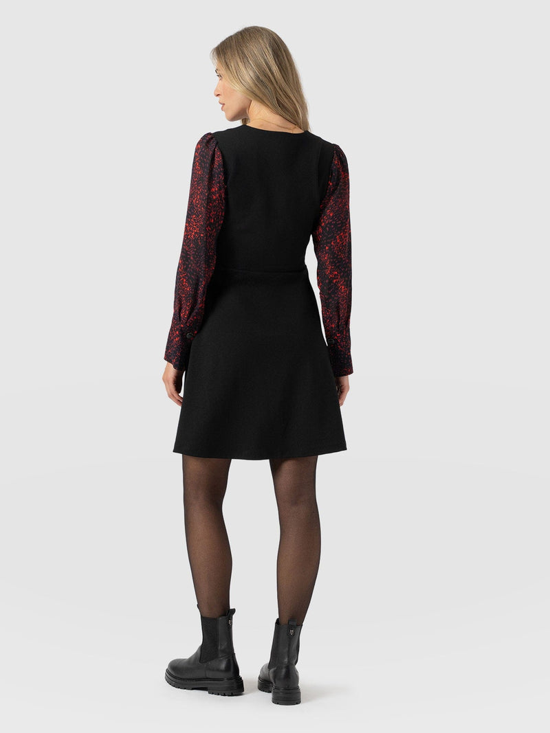 Ella Fit & Flare Dress - Red Fade Spot - Women's Dresses | Saint + Sofia® UK