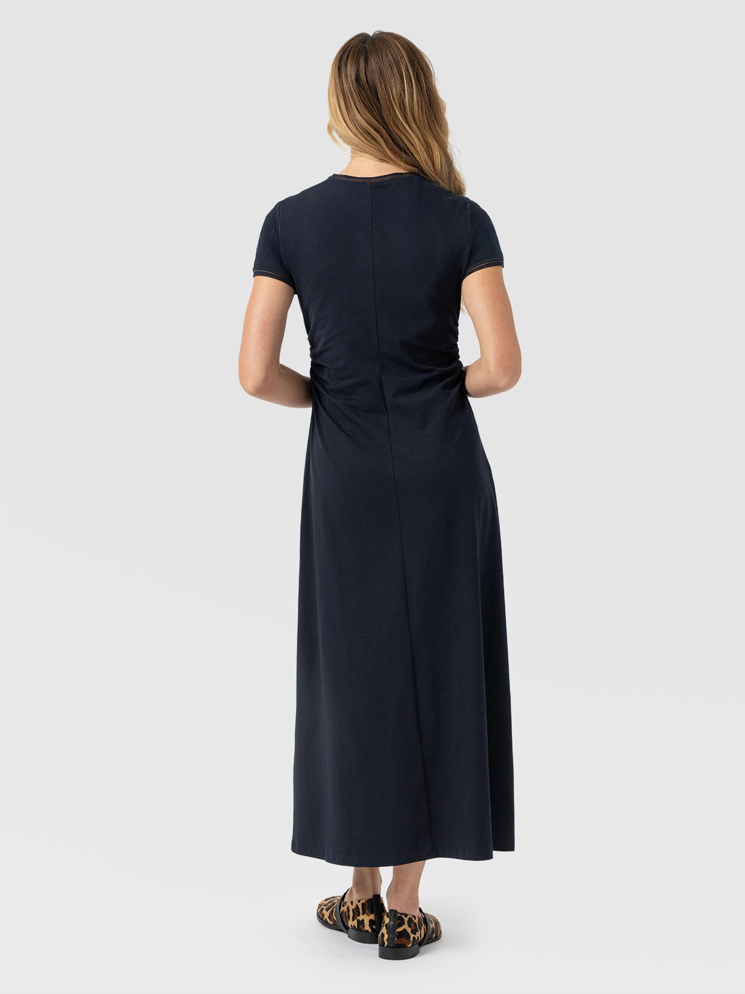 Ellen Piping Dress - Navy