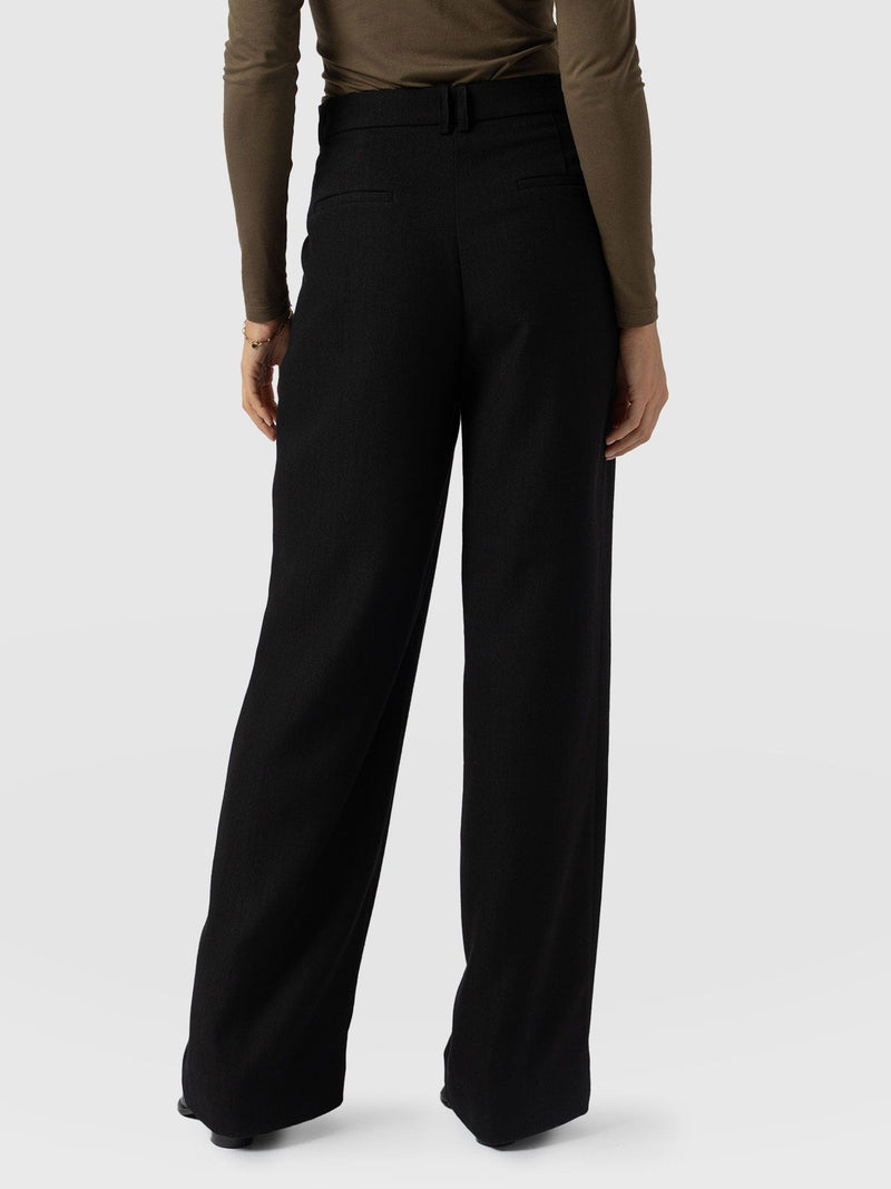 Emery Wide Leg Pant - Black