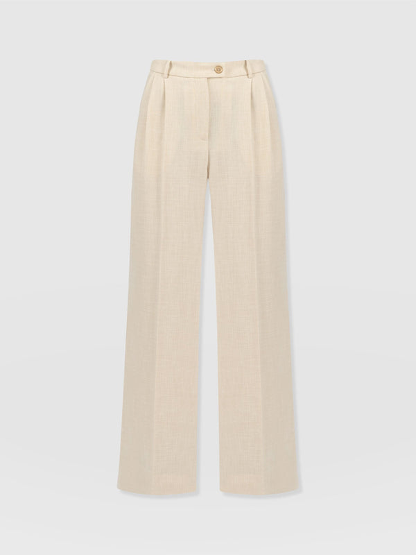 Emery Wide Leg Pant - Cream