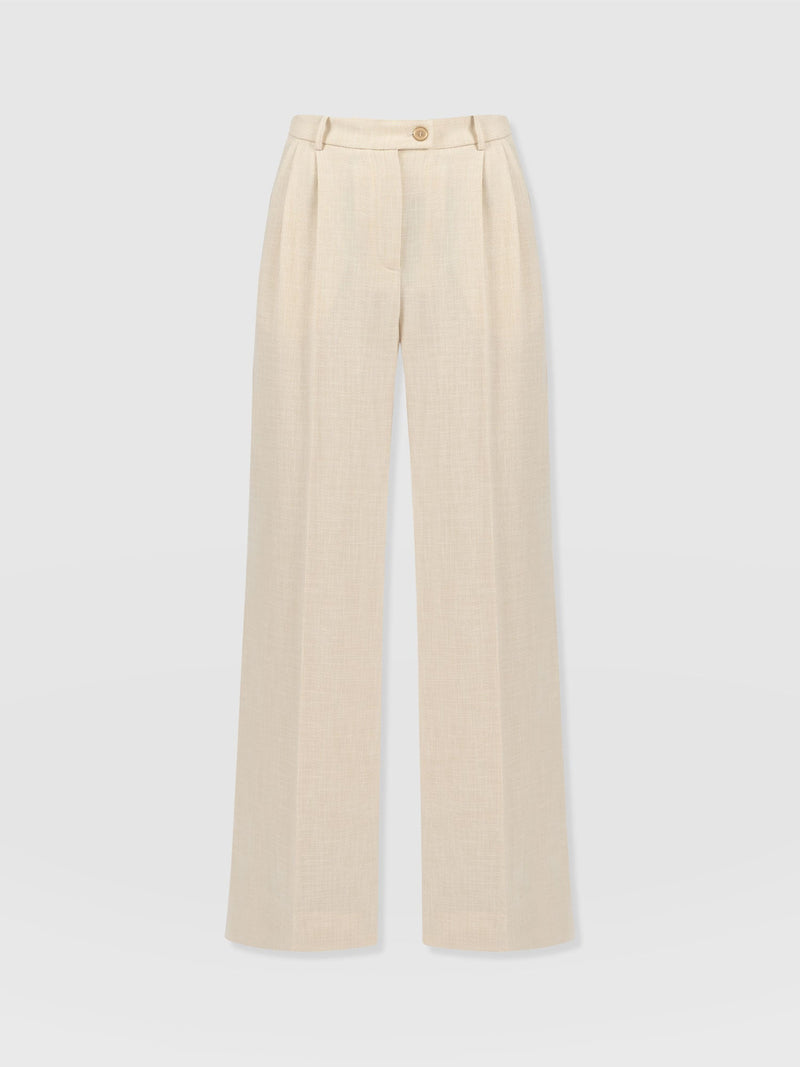 Emery Wide Leg Pant - Cream