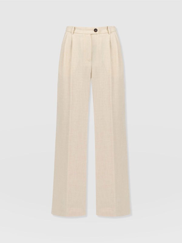 Emery Wide Leg Pant - Cream