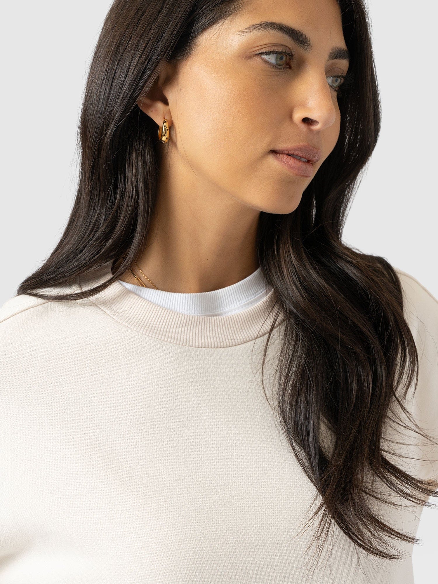 Ennis Sweatshirt - Cream - Black Stripe - Women's Jumpers | Saint and Sofia® UK