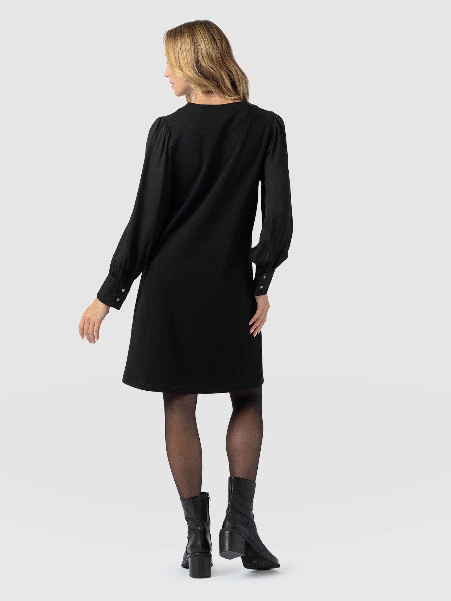 Esme Zip Up Dress - Black