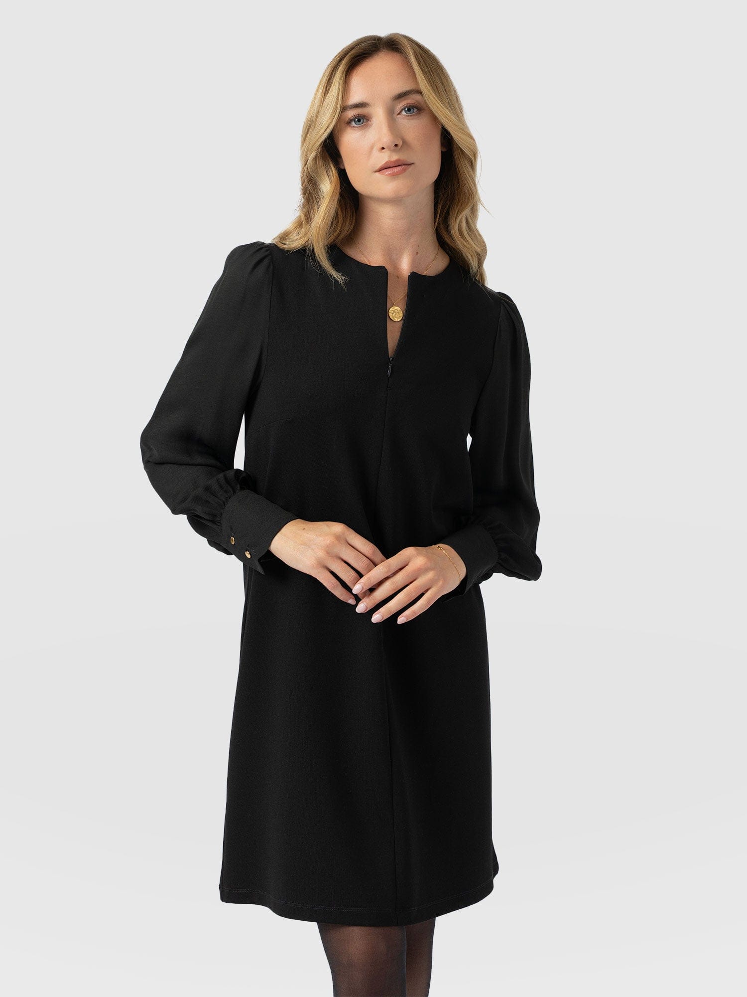 Esme Zip Up Dress Black - Women's Dresses | Saint + Sofia® UK