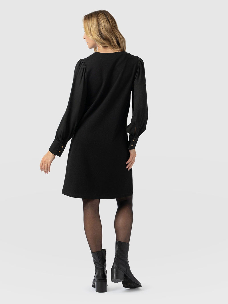 Esme Zip Up Dress - Black