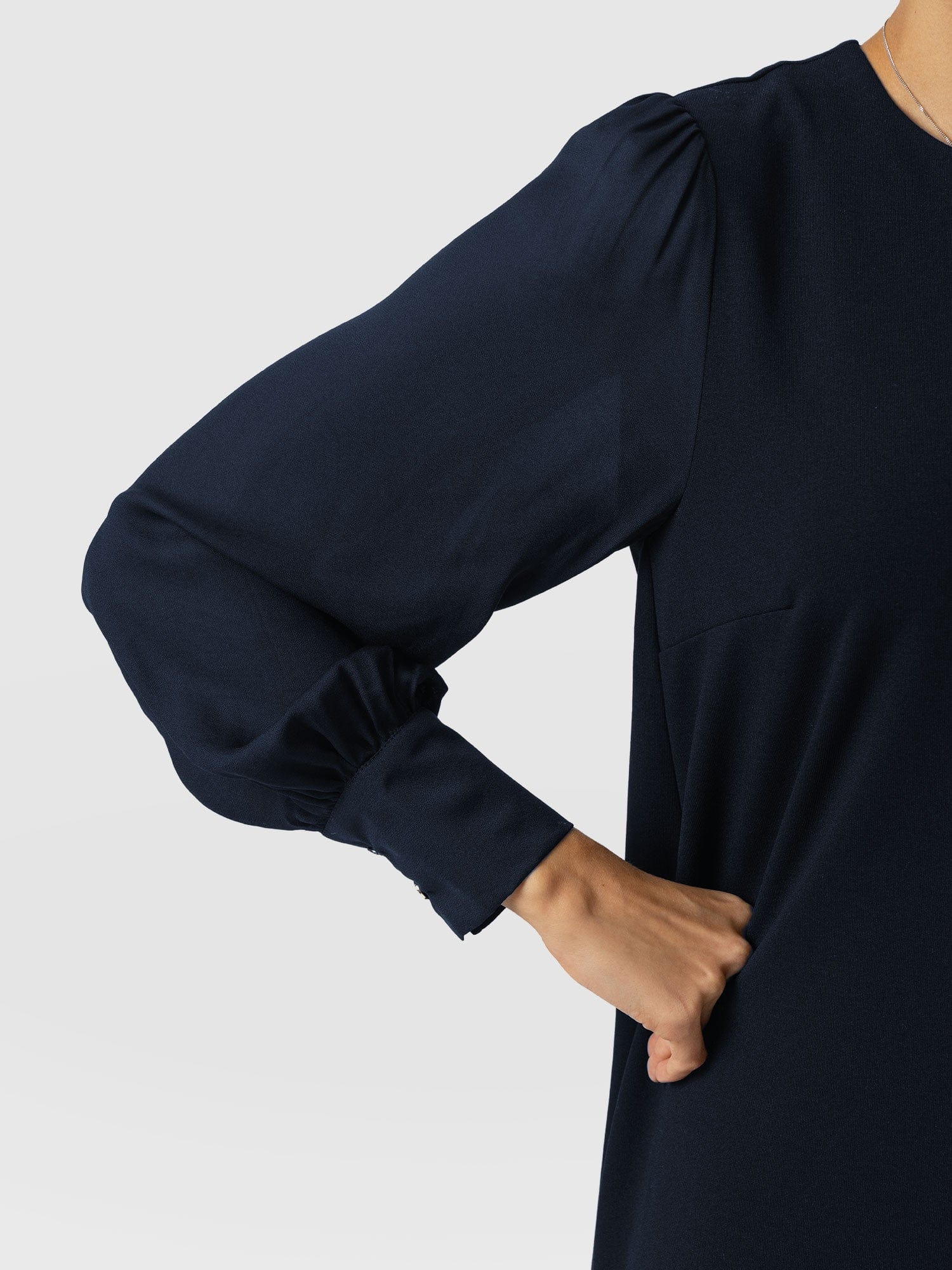 Esme Zip Up Dress - Navy