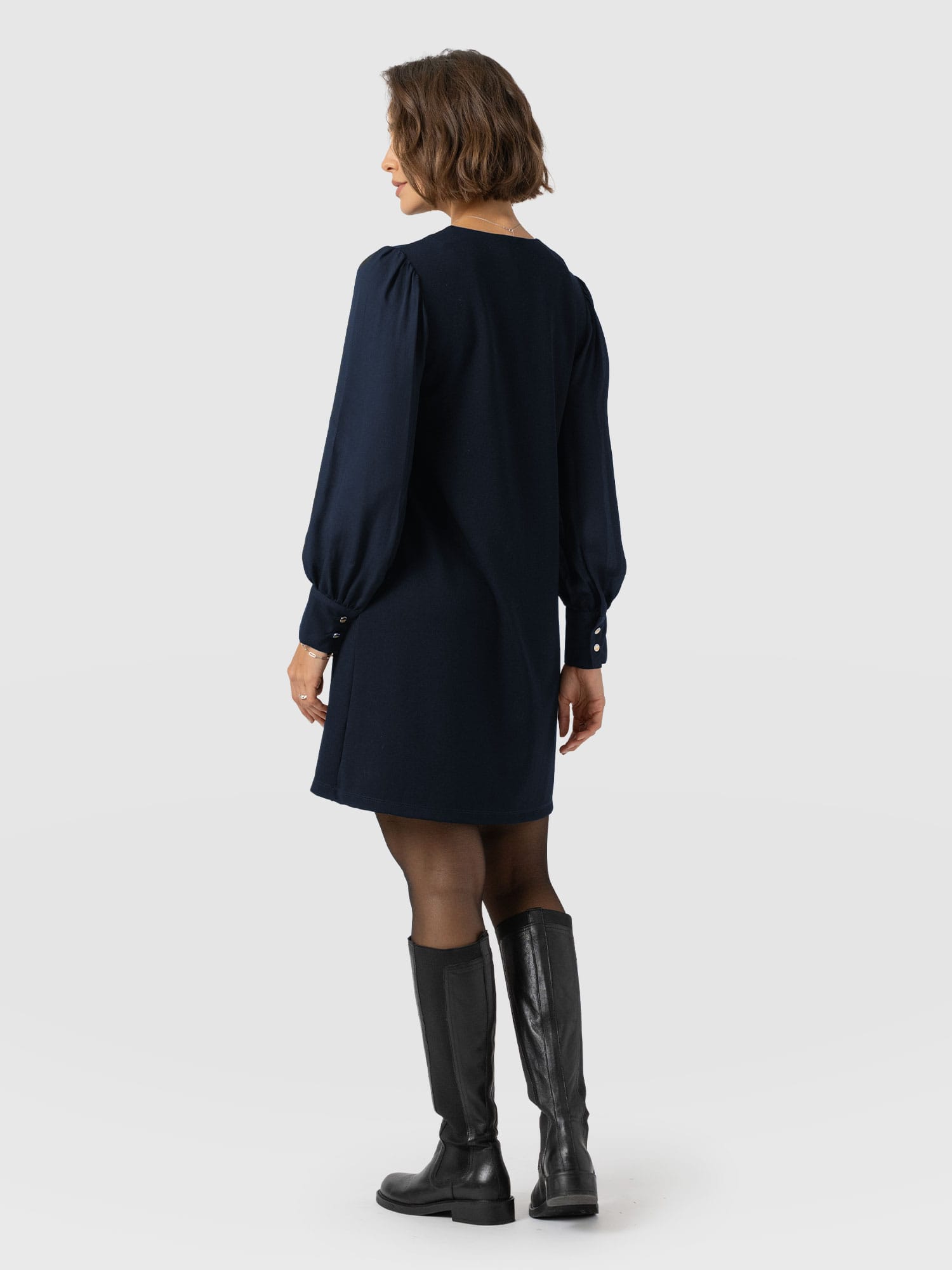 Esme Zip Up Dress Navy - Women's Dresses | Saint + Sofia® UK