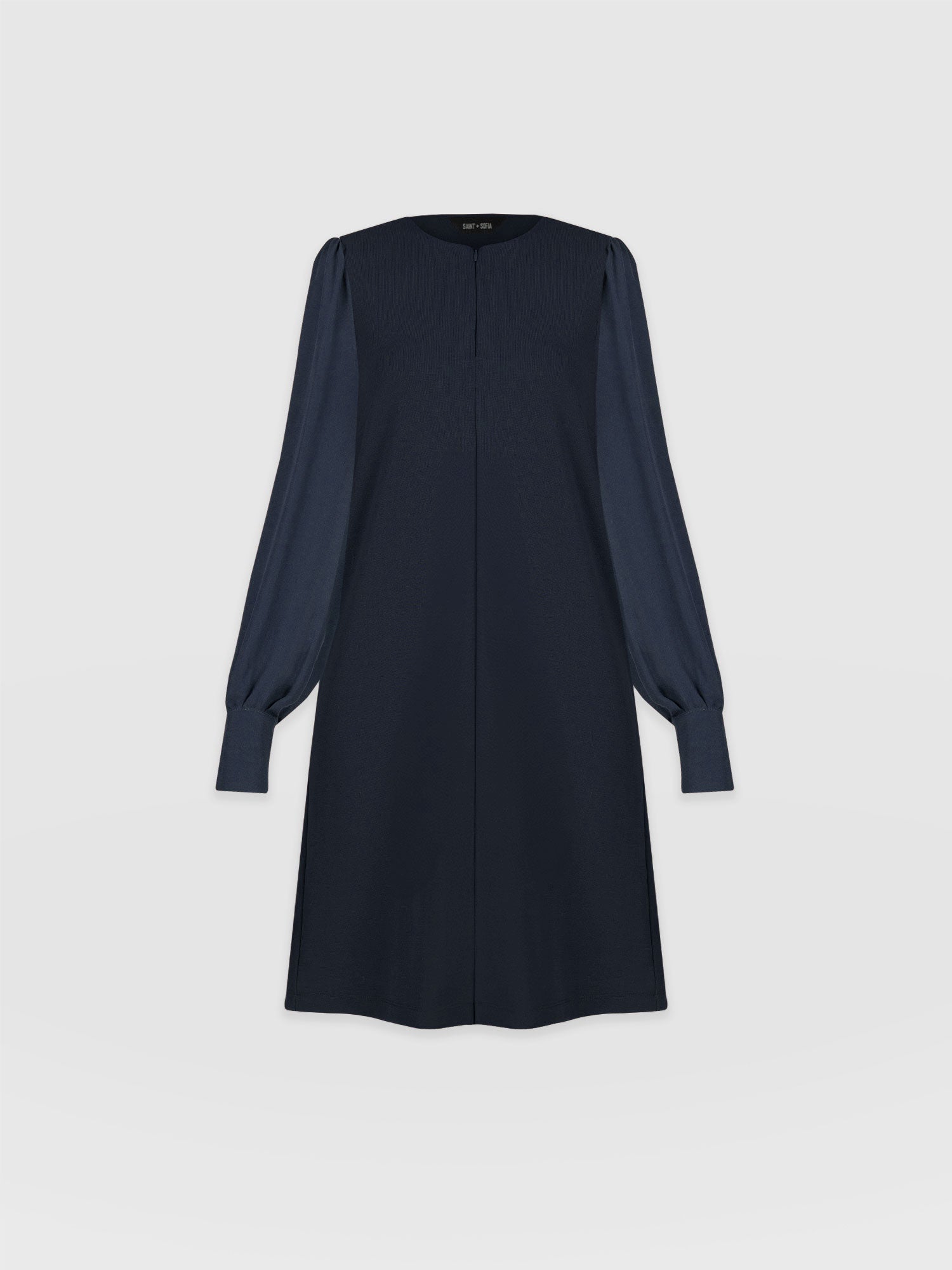 Esme Zip Up Dress Navy - Women's Dresses | Saint + Sofia® UK