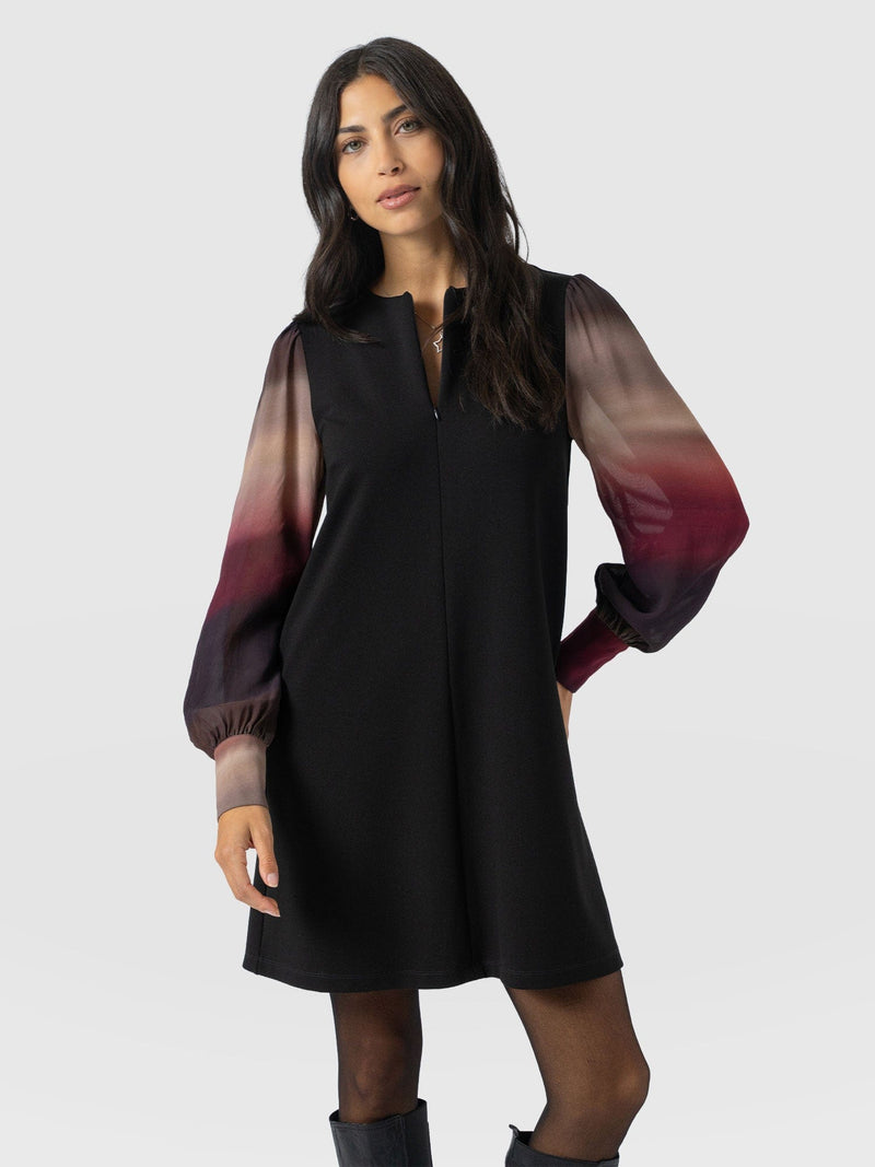 Esme Zip Up Dress - Purple Gradient