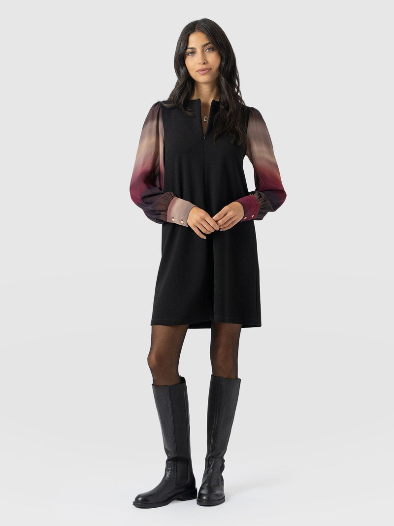 Esme Zip Up Dress - Purple Gradient