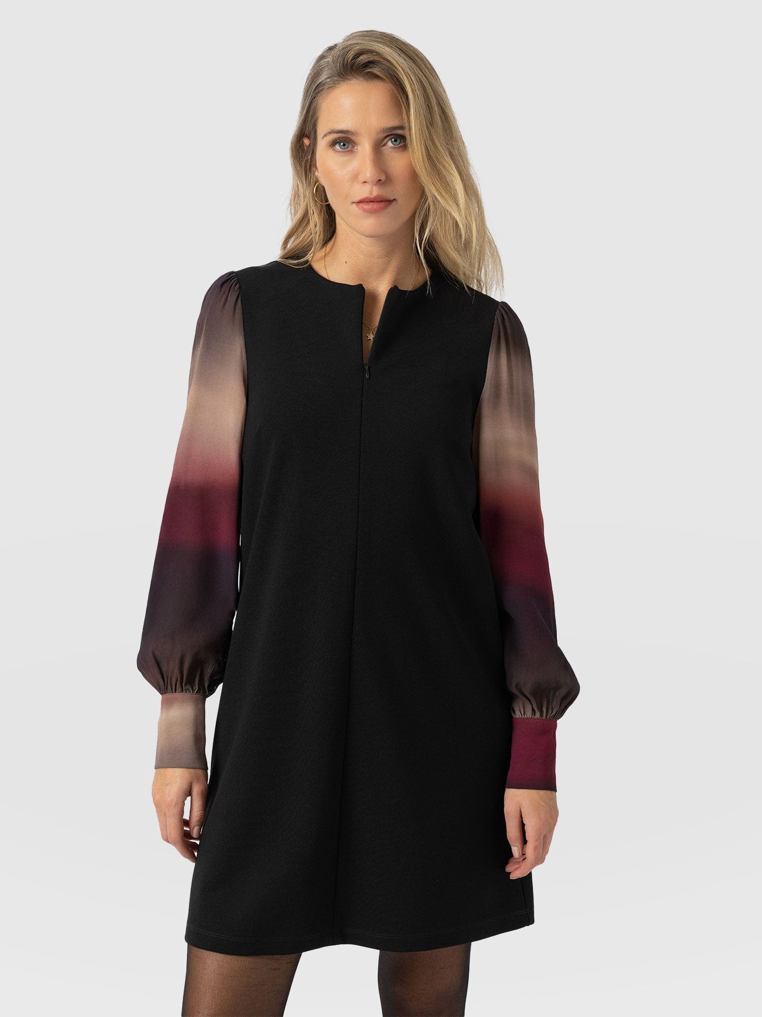 Esme Zip Up Dress - Purple Gradient