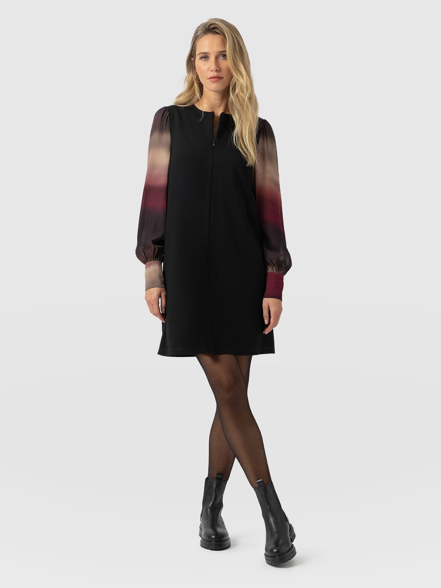 Esme Zip Up Dress - Purple Gradient