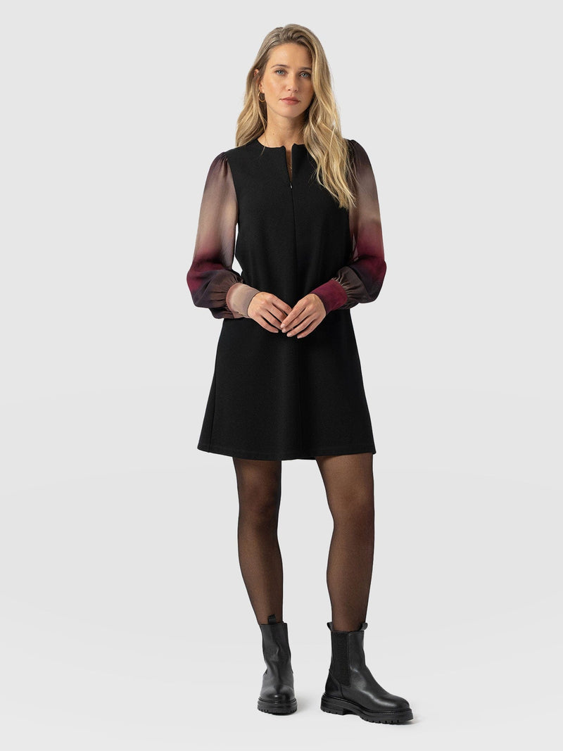 Esme Zip Up Dress - Purple Gradient