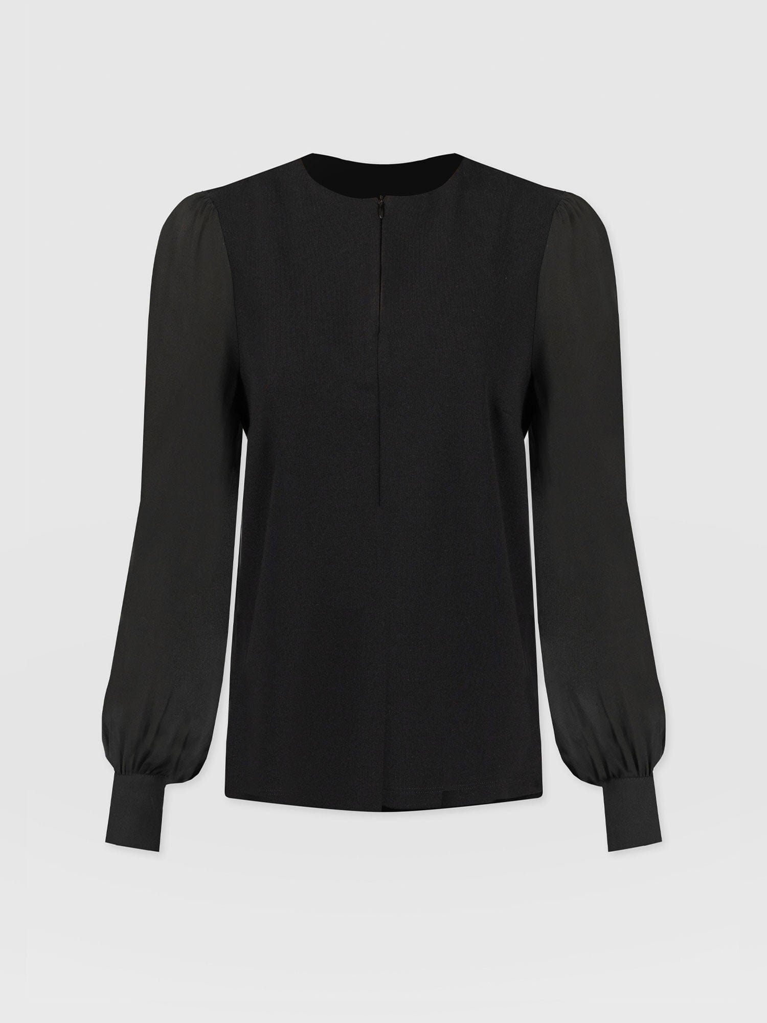 Esme Zip Up Top Black - Women's Tops | Saint + Sofia® UK