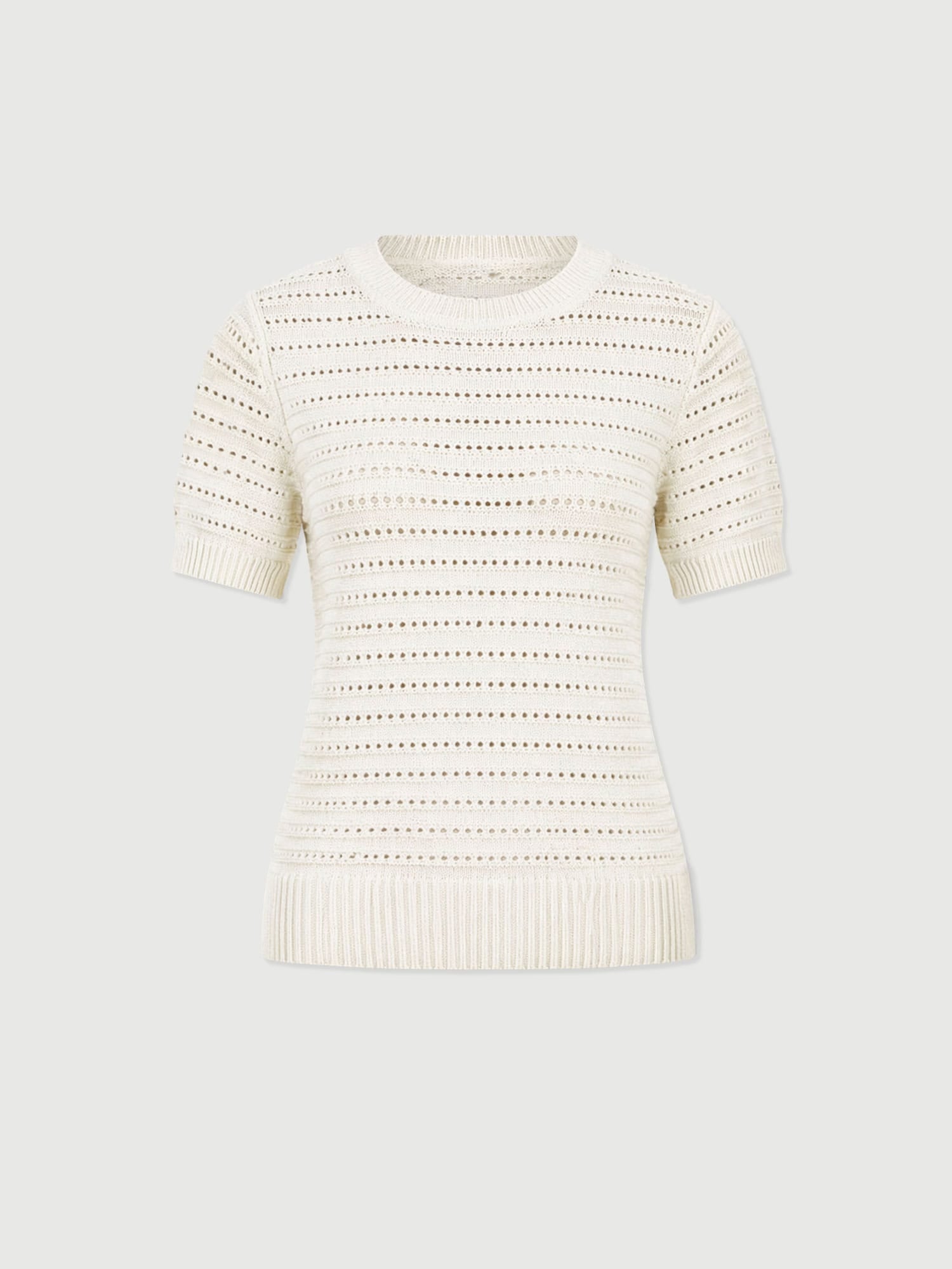 Ester Short Sleeve Knit - Cream