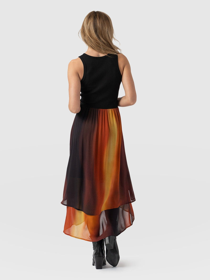 Etta Layered Dress - Amber Gradient