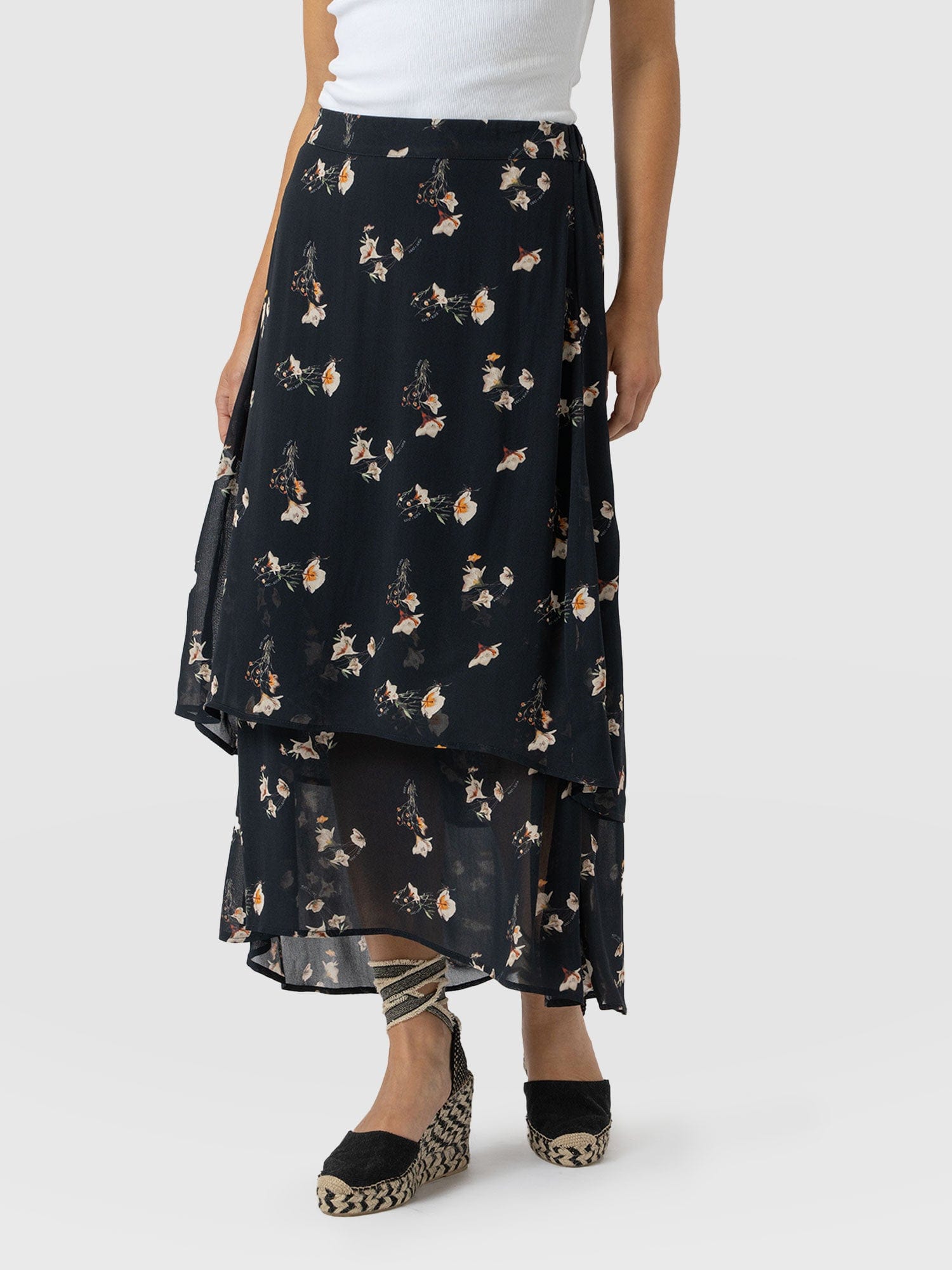 Etta Layered Skirt - Lily Gardens - Women's Skirts | Saint + Sofia® UK