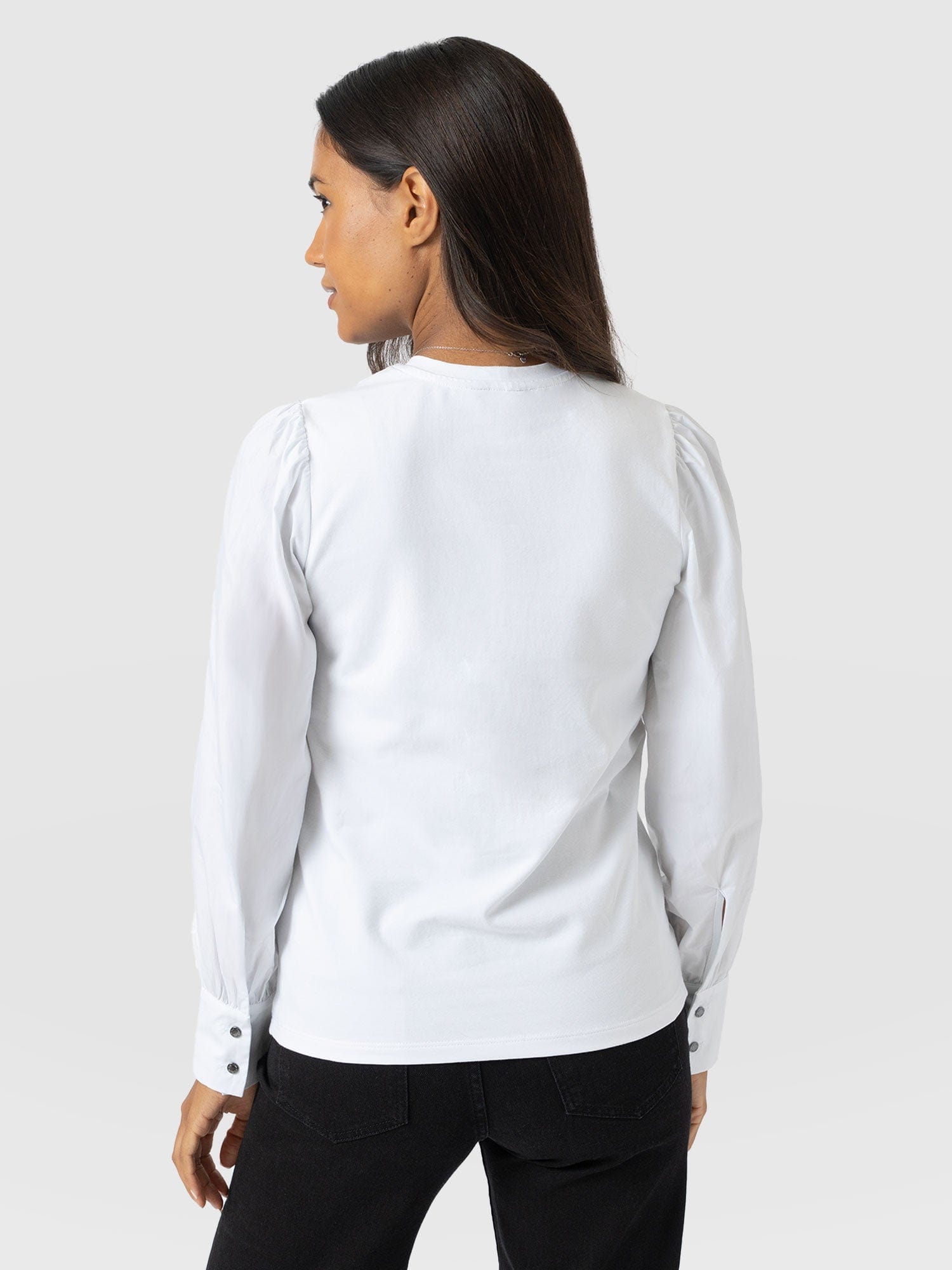 Eva Mockable Top White - Women's Tops | Saint + Sofia® UK