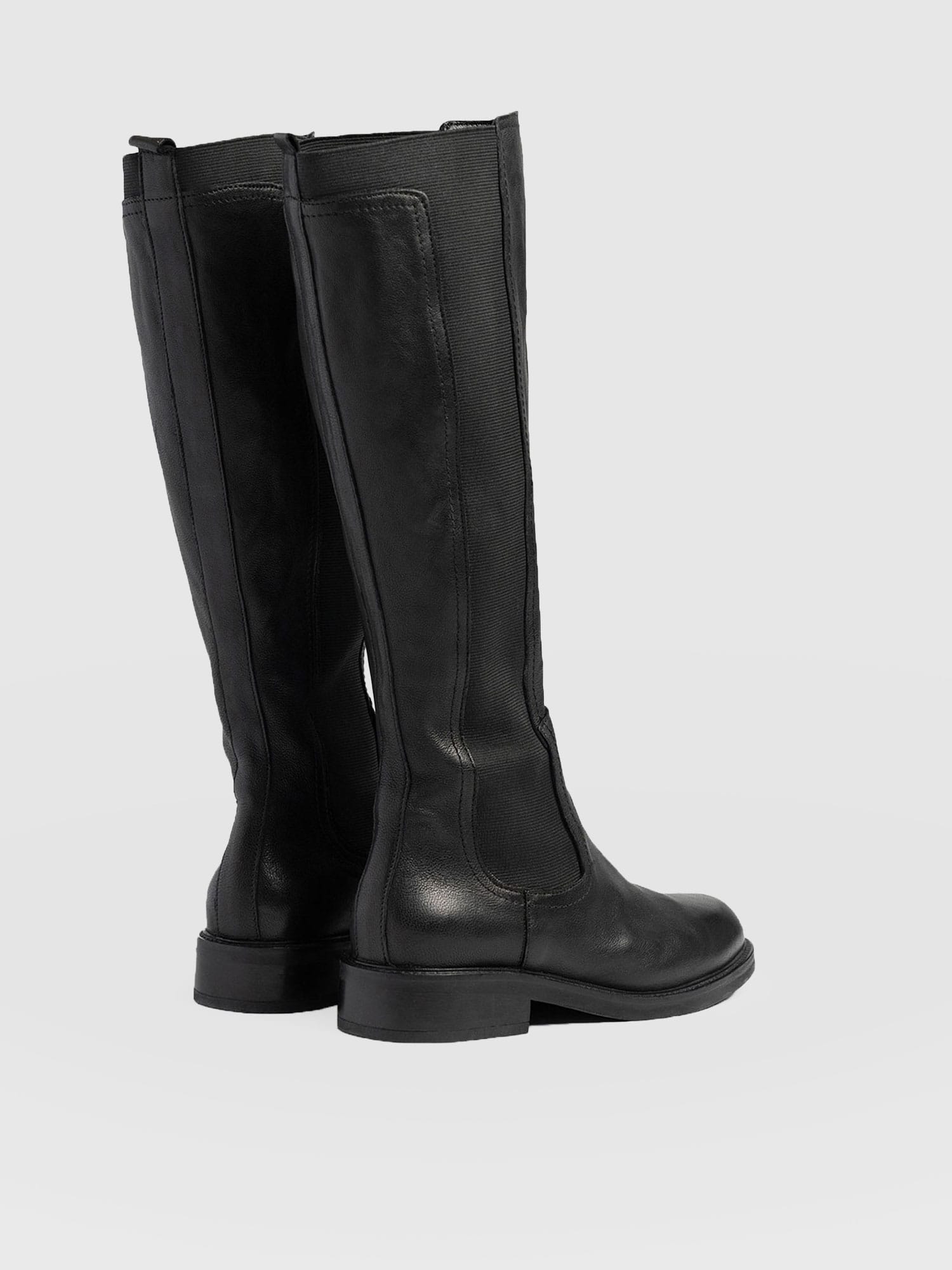 Evelyn Knee High Boot - Black