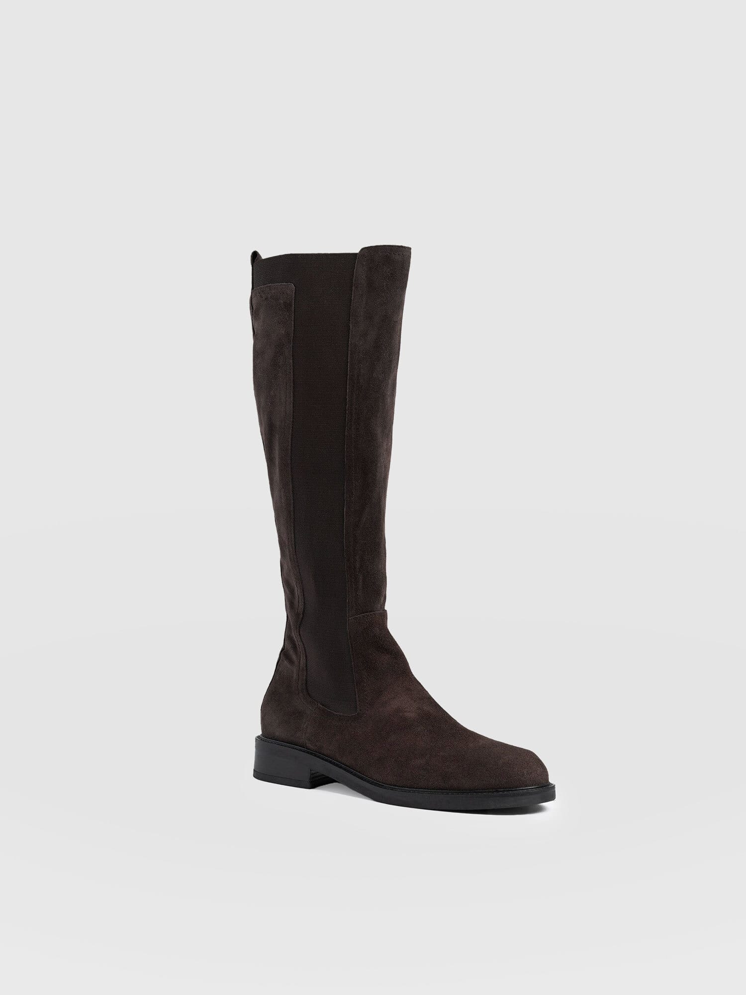 Evelyn Knee High Boot - Brown